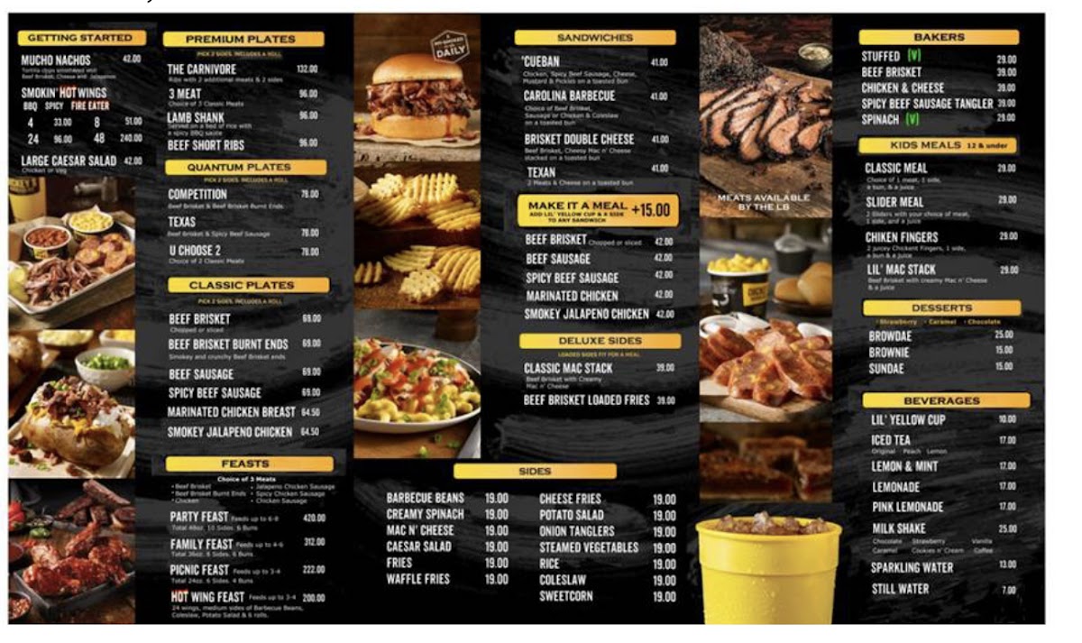 Menu Dickey’S Barbecue Pit - Jbr-3