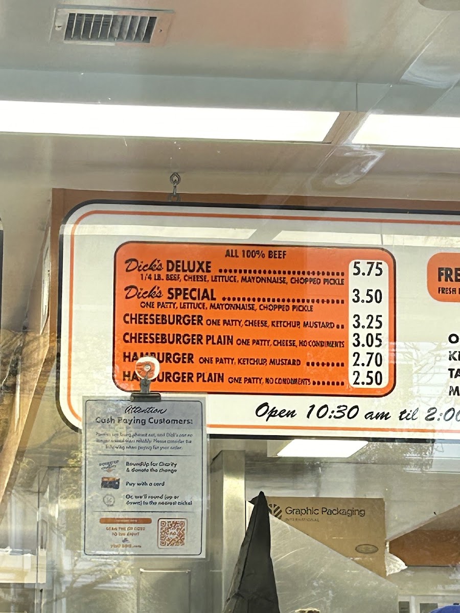 Menu Dick's Drive-In-1