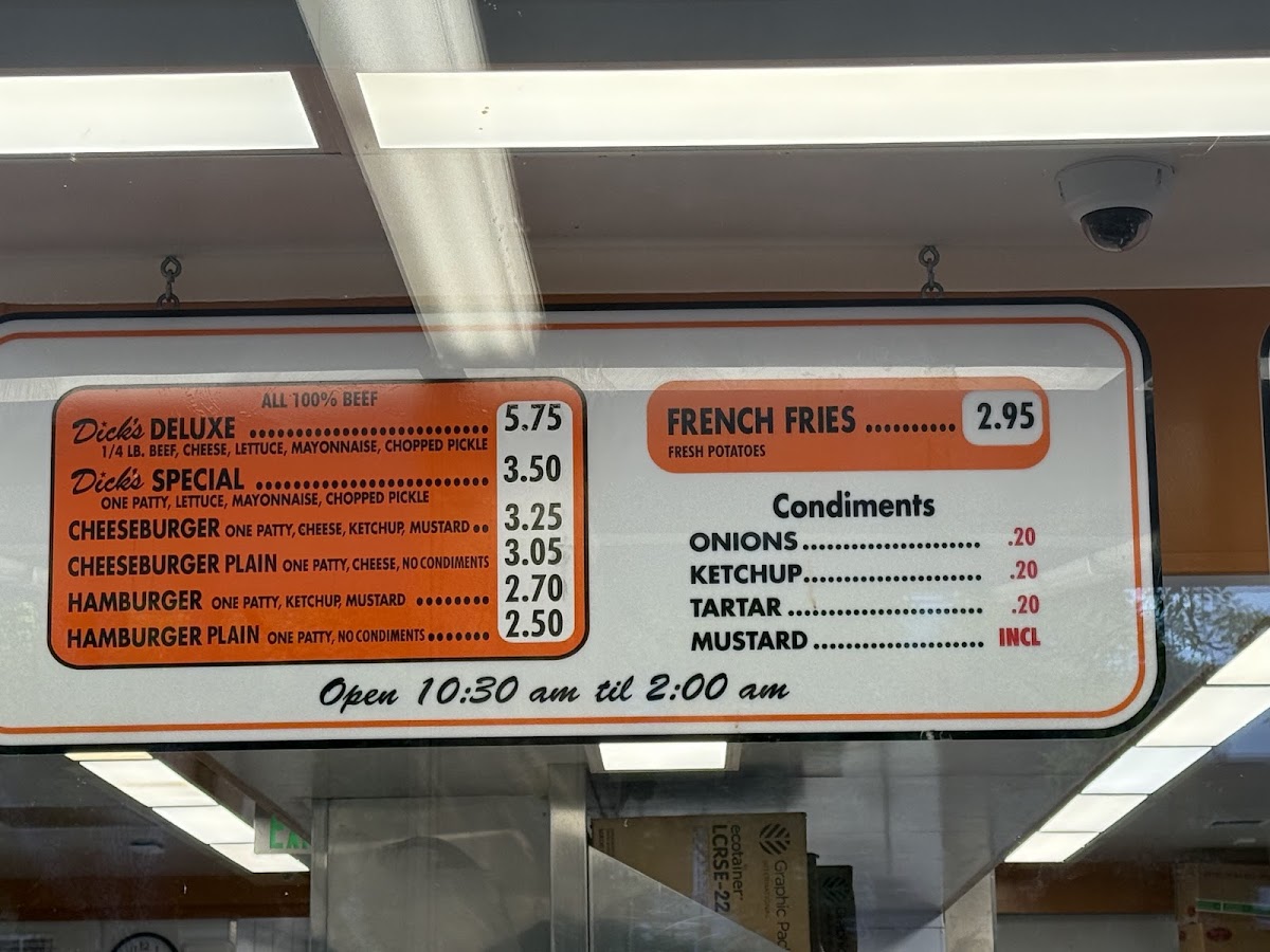 Menu Dick's Drive-In-2