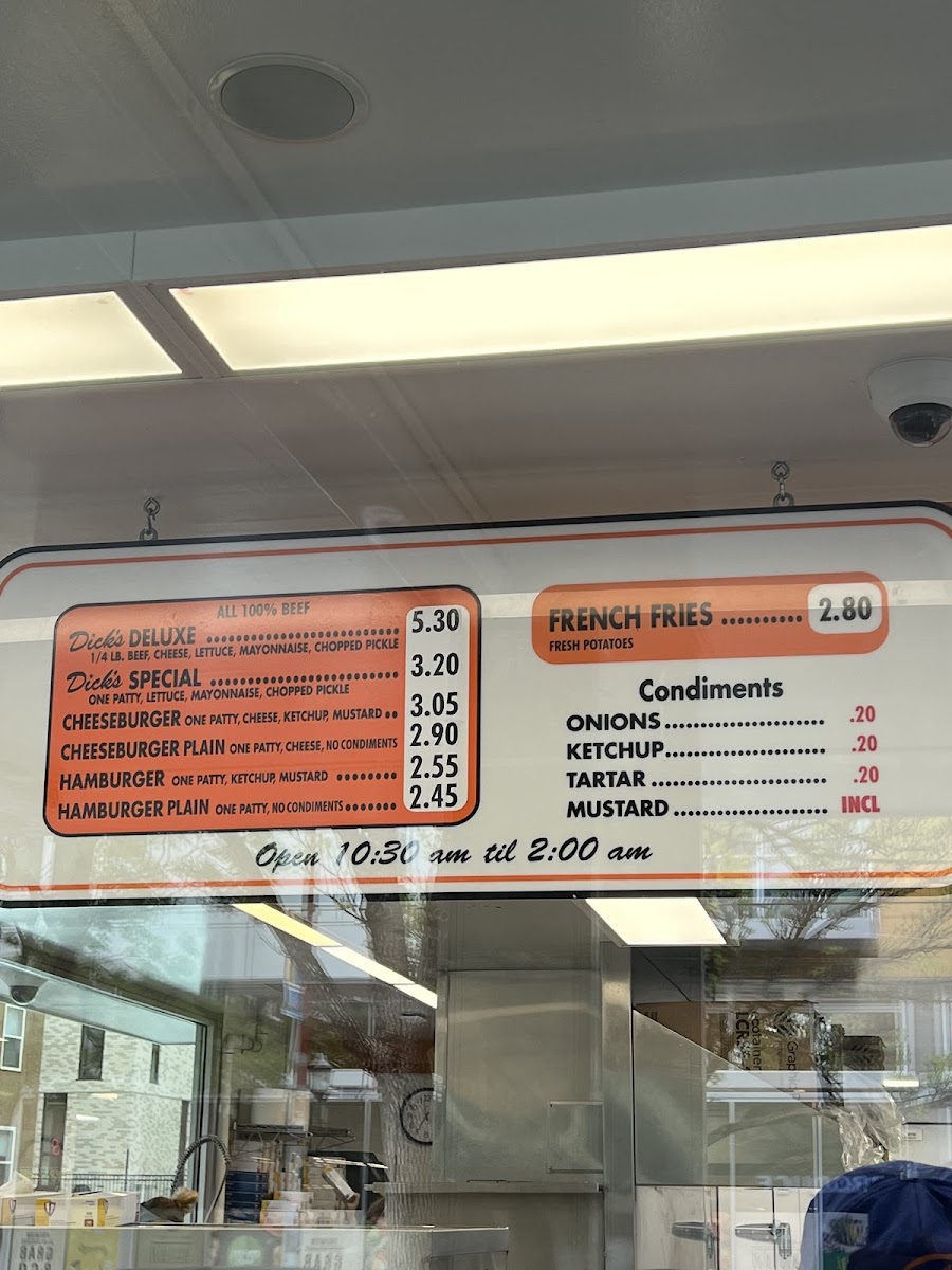 Menu Dick's Drive-In-6