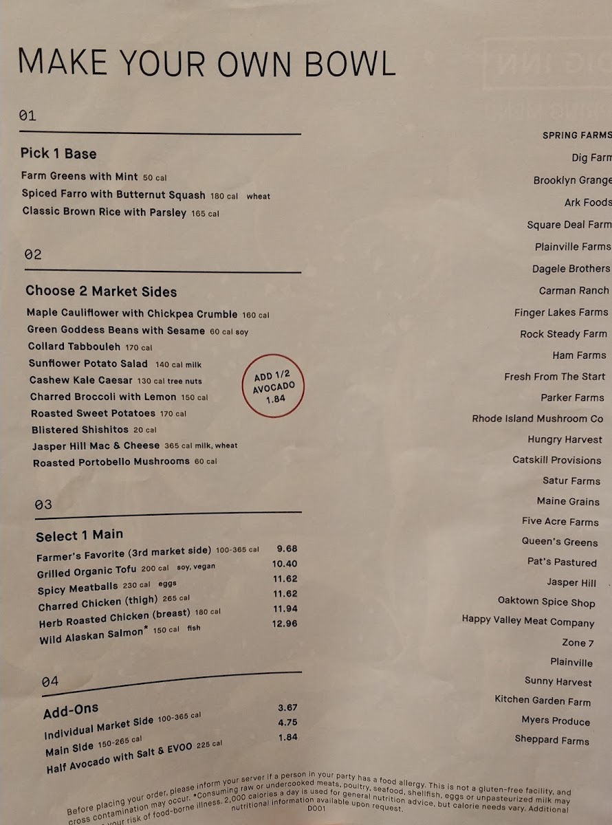 Menu Dig Inn-5