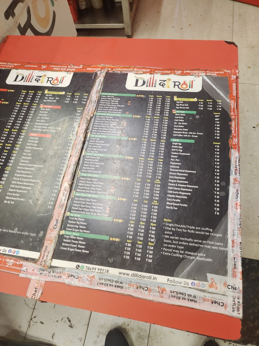 Menu Dilli Da Roll-5