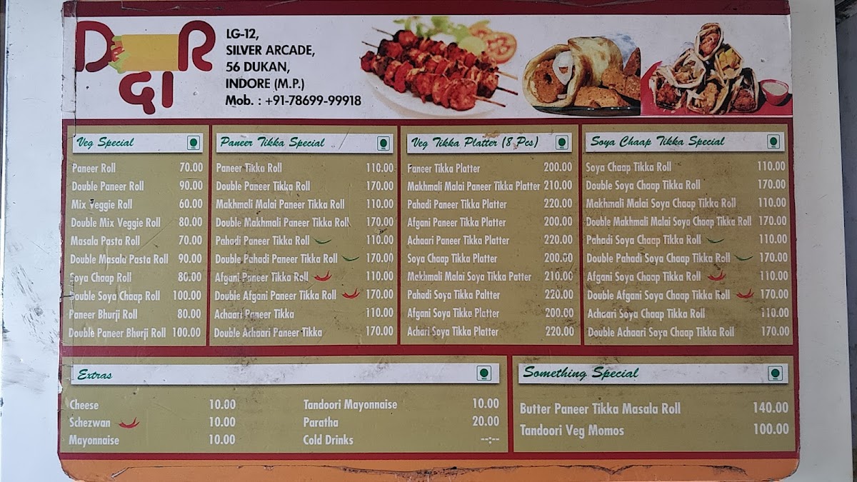 Menu Dilli Da Roll-9