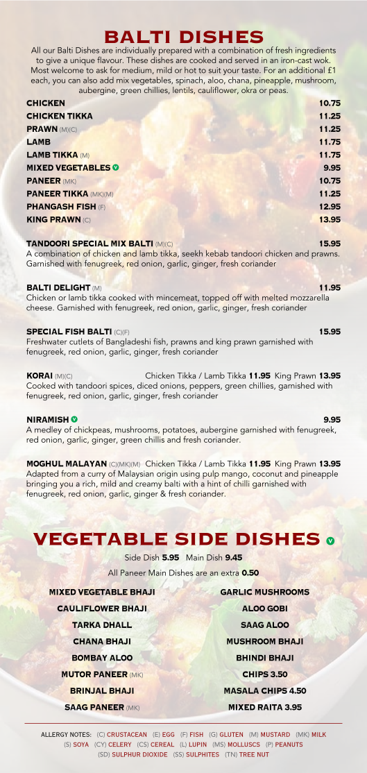 Menu Dilshad Indian Restaurant-2