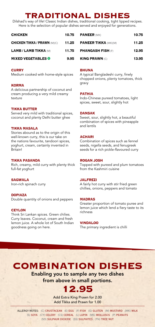 Menu Dilshad Indian Restaurant-4
