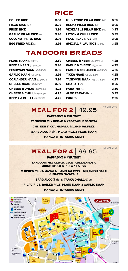 Menu Dilshad Indian Restaurant-5