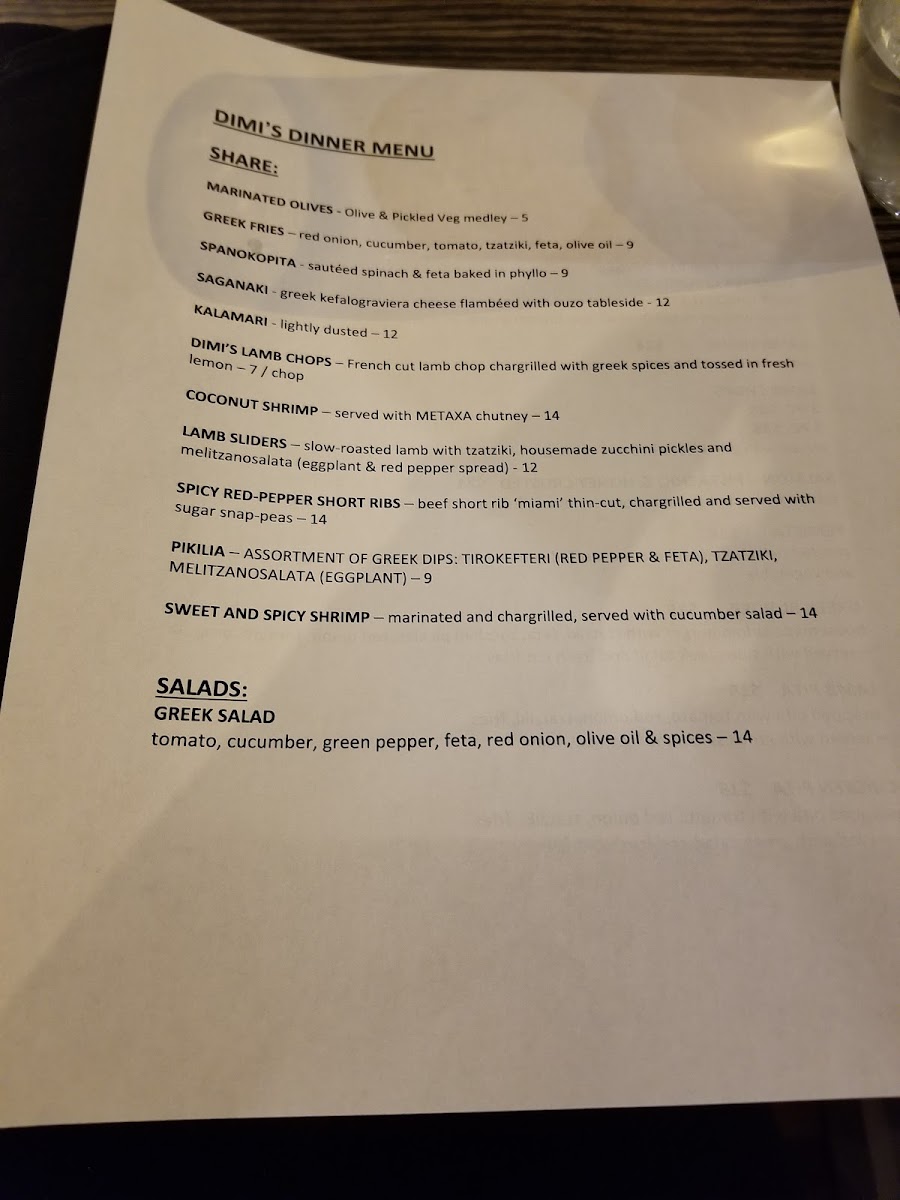 Menu Dimi's Greek House-9