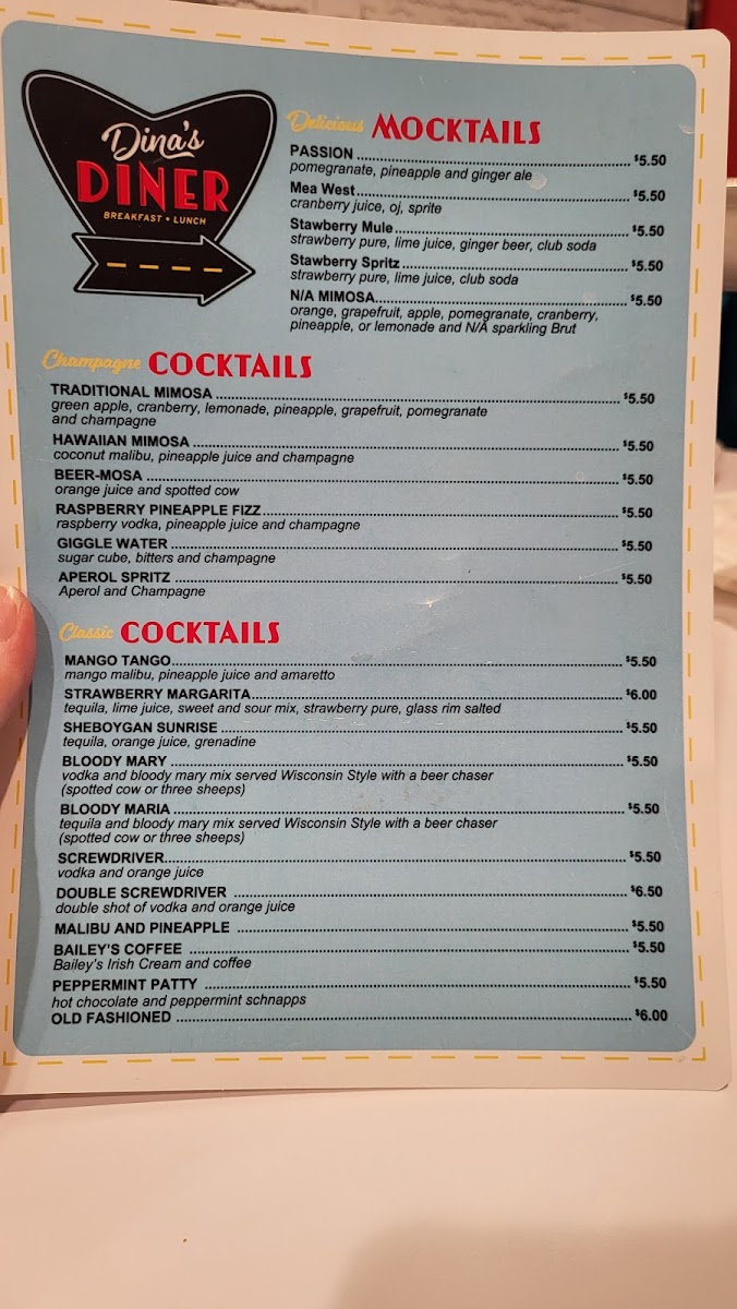 Menu Dina's Diner-3