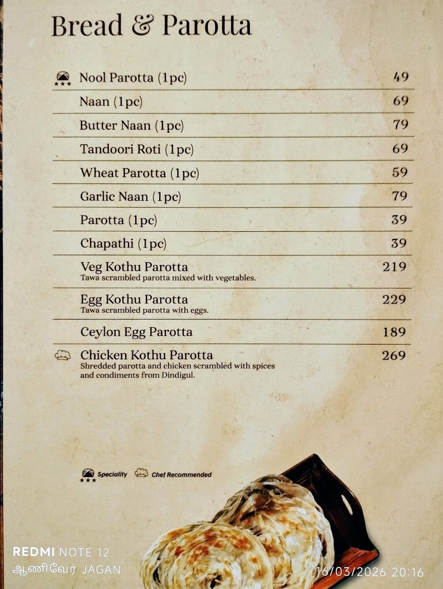 Menu Dindigul Thalappakatti Restaurant-9