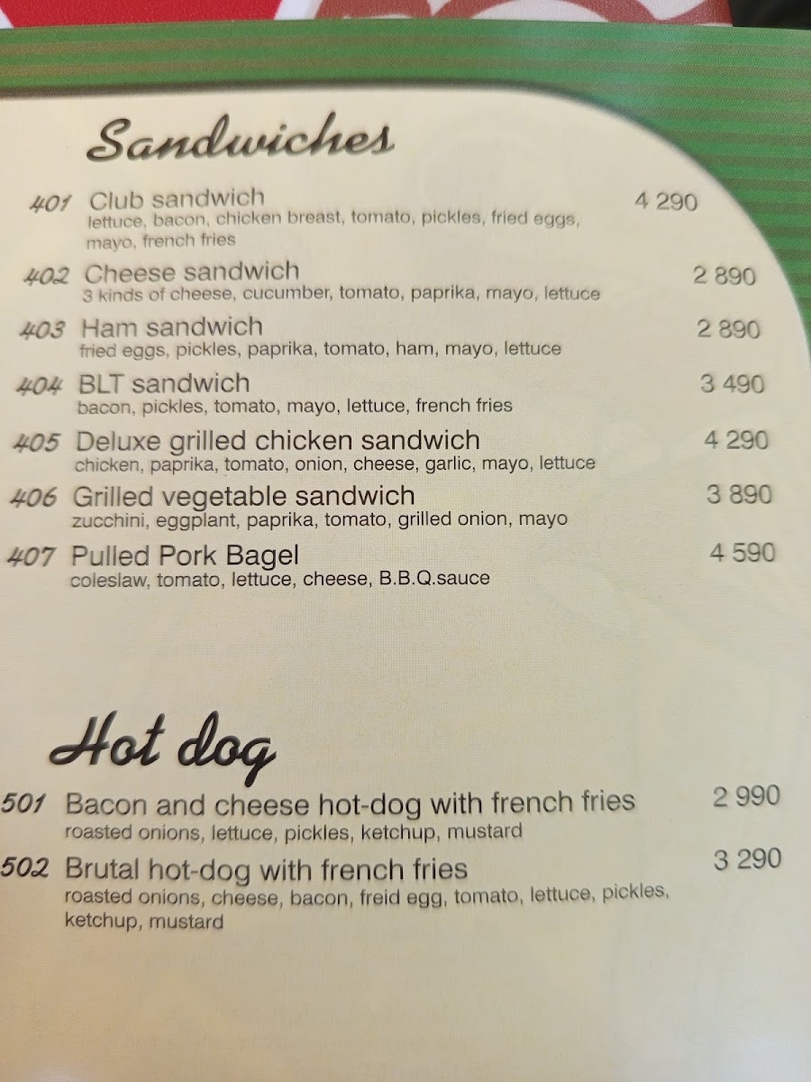 Menu Diner M Amerikai Étterem-10