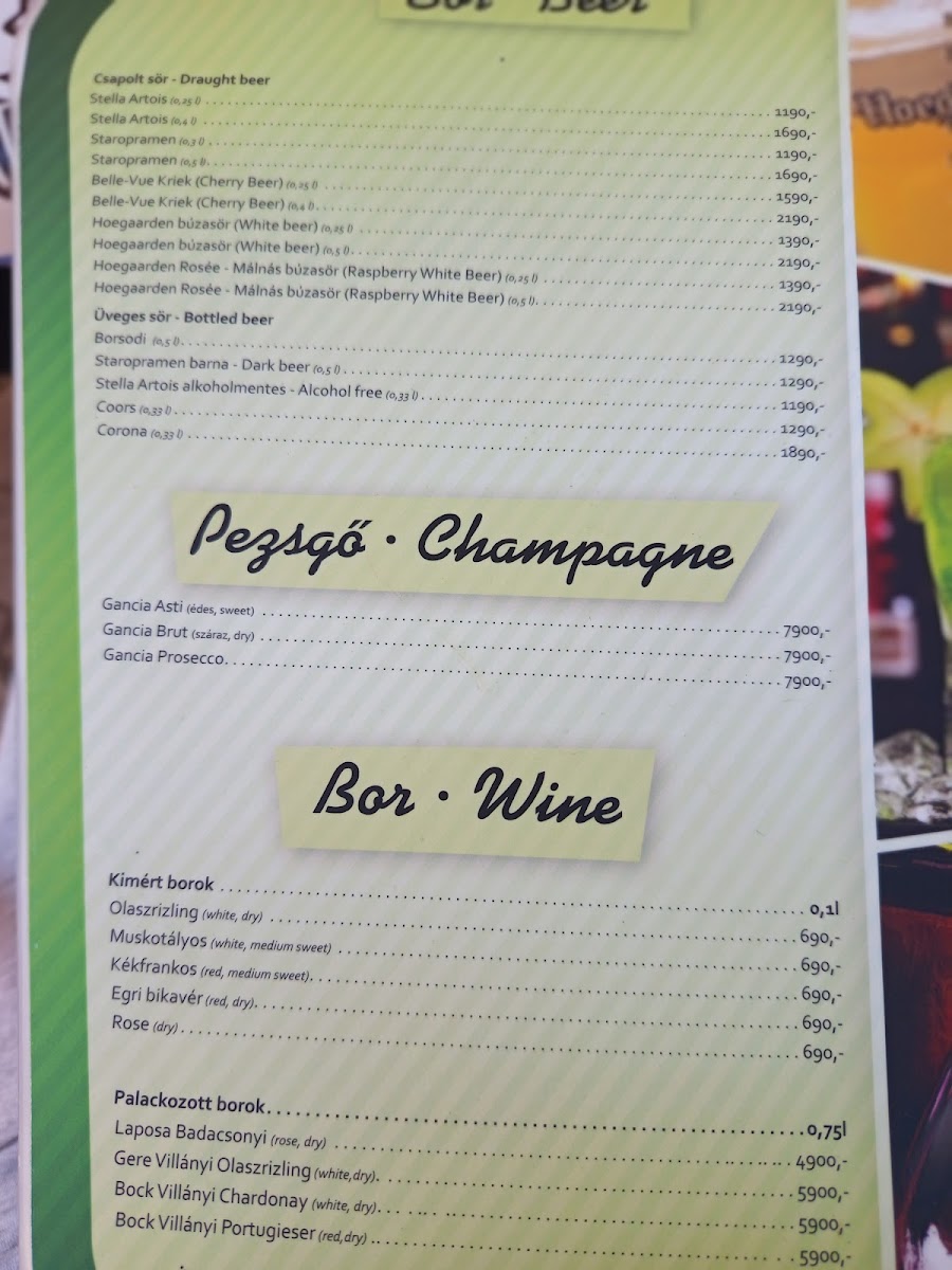 Menu Diner M Amerikai Étterem-4