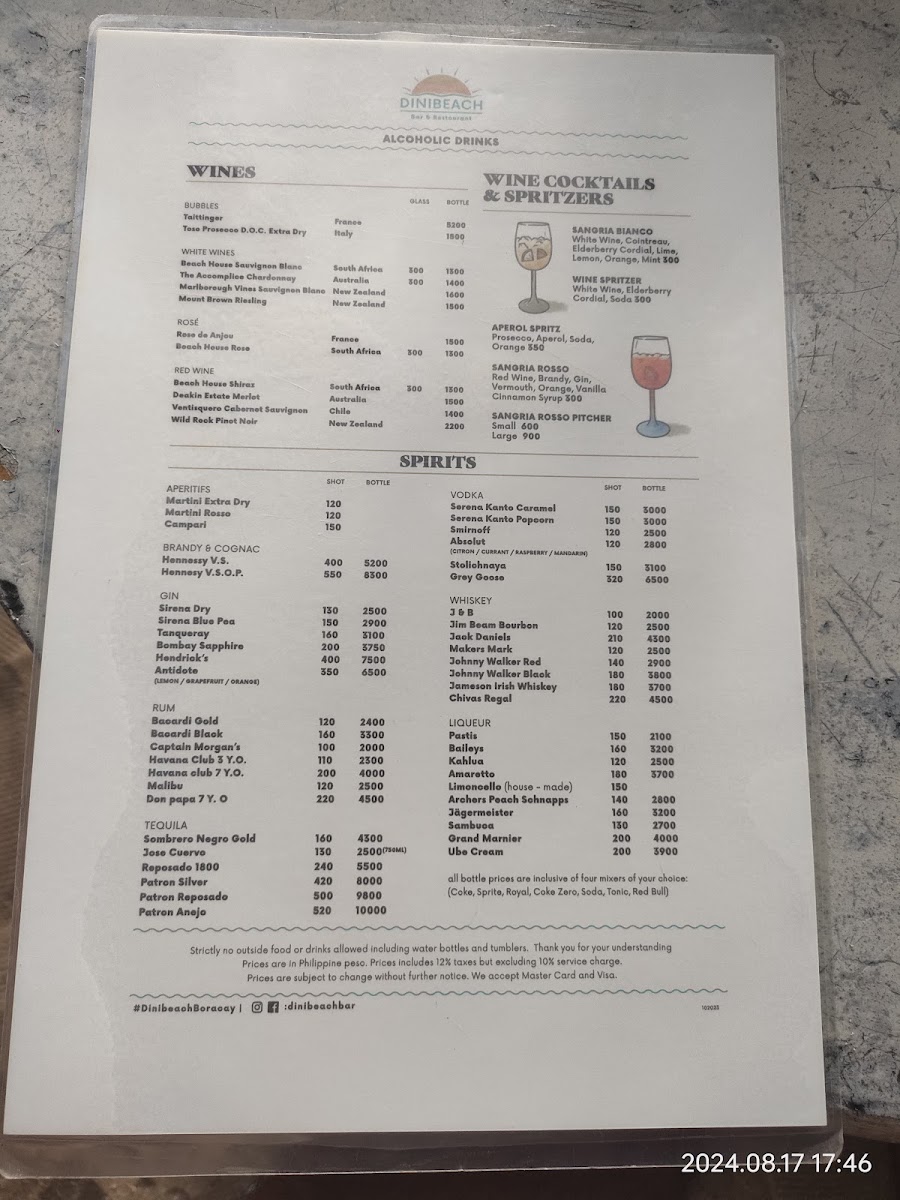 Menu Dinibeach Bar And Restaurant-10