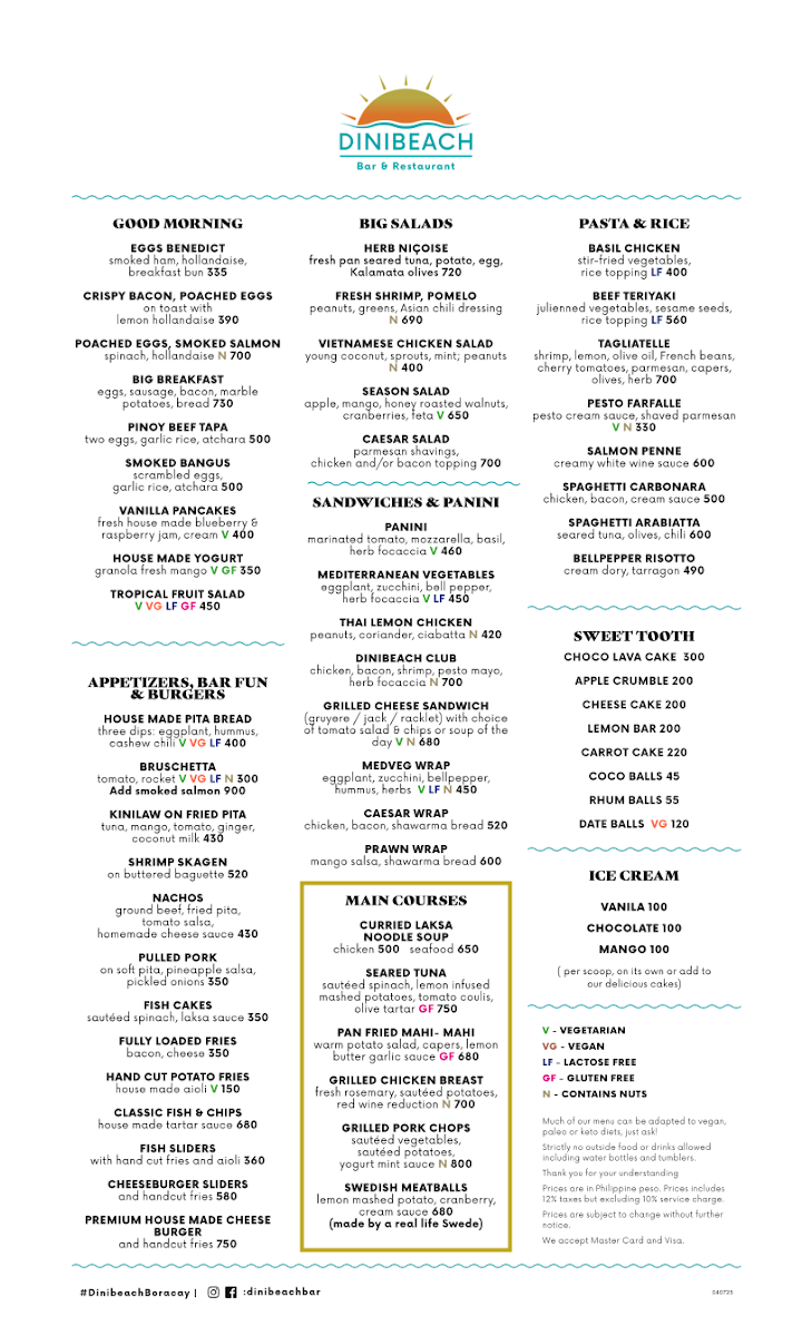 Menu Dinibeach Bar And Restaurant-2