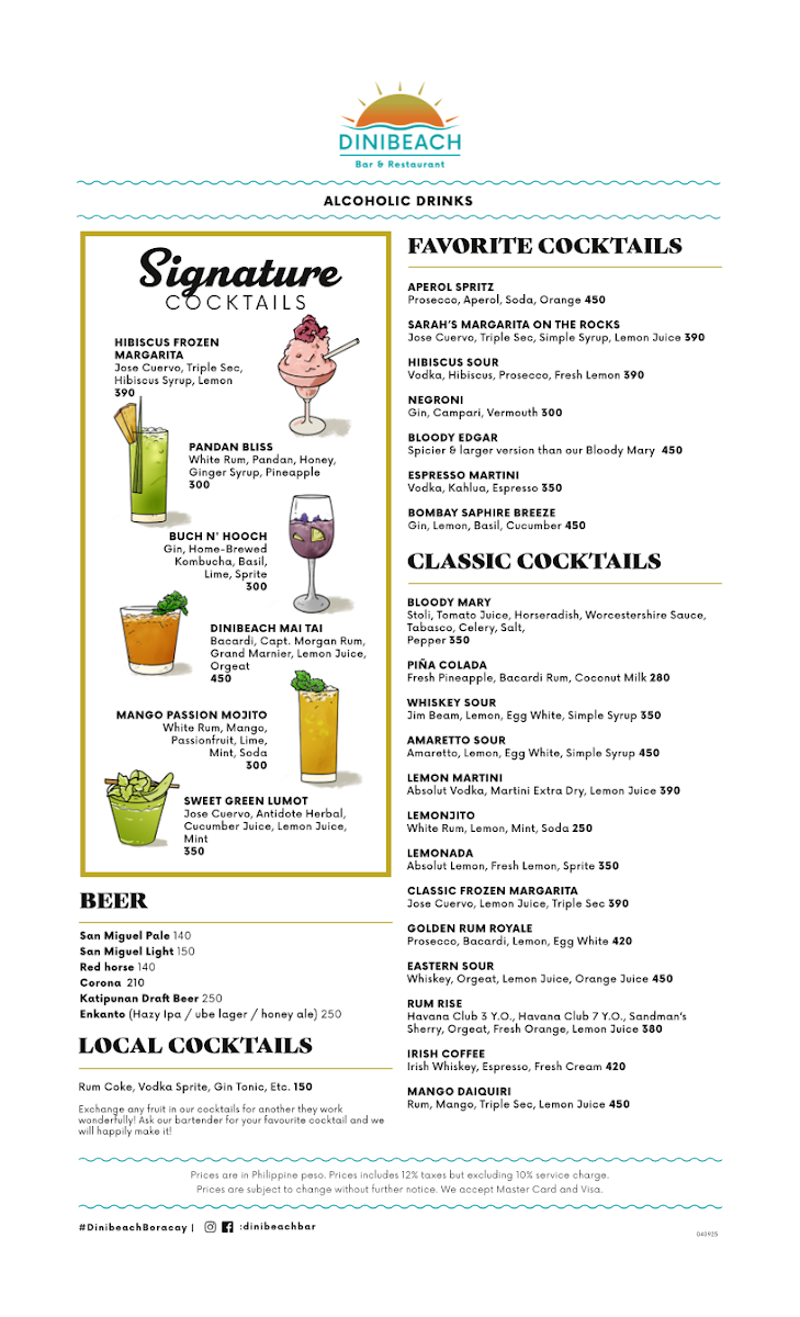 Menu Dinibeach Bar And Restaurant-3