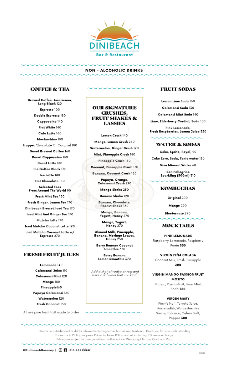 Menu Dinibeach Bar And Restaurant-4