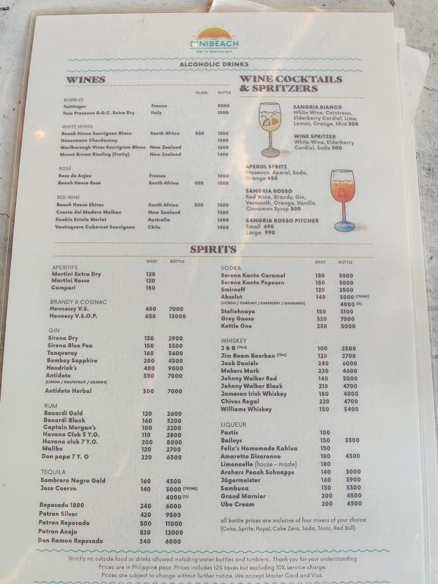 Menu Dinibeach Bar And Restaurant-7