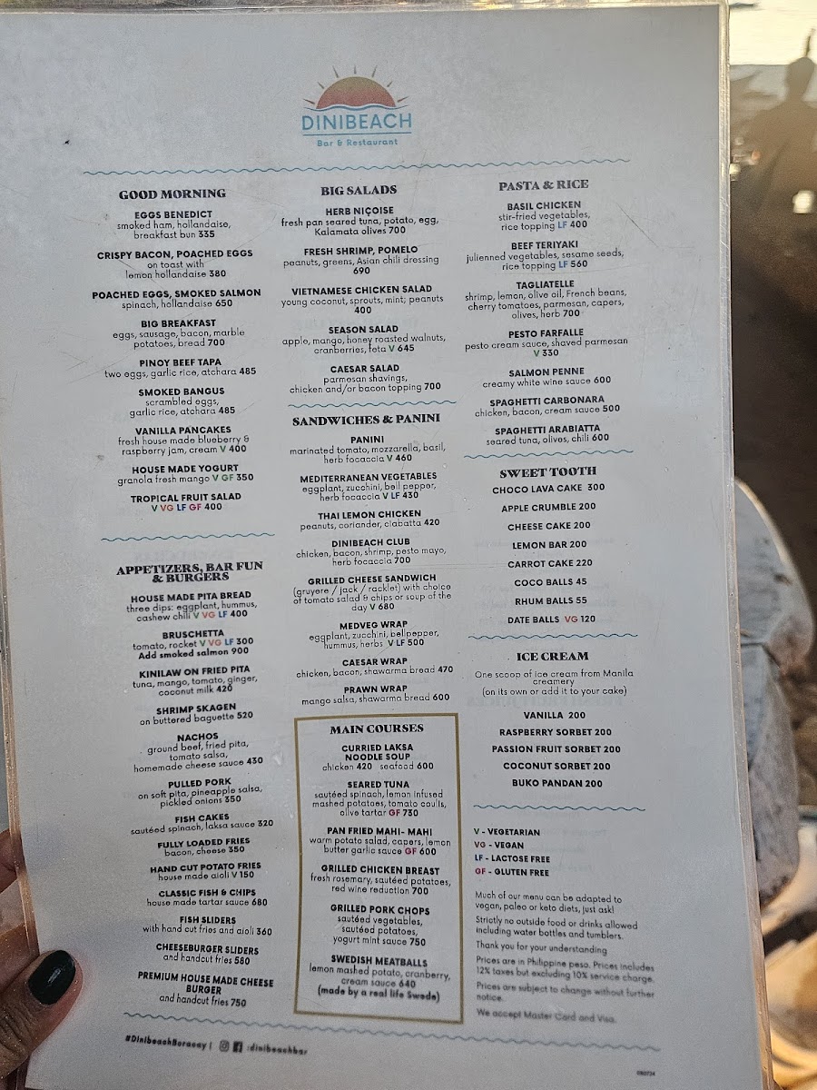 Menu Dinibeach Bar And Restaurant-9