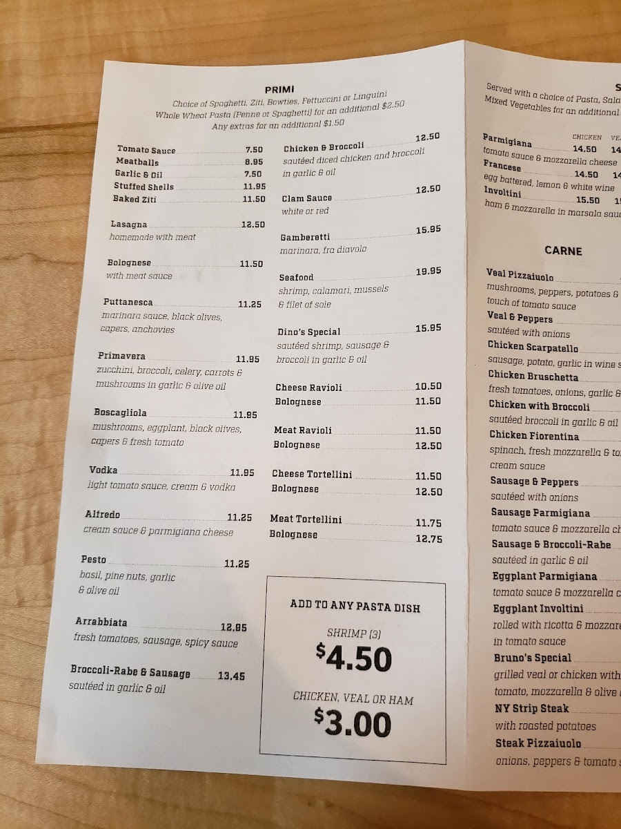 Menu Dino's Pizzeria-2