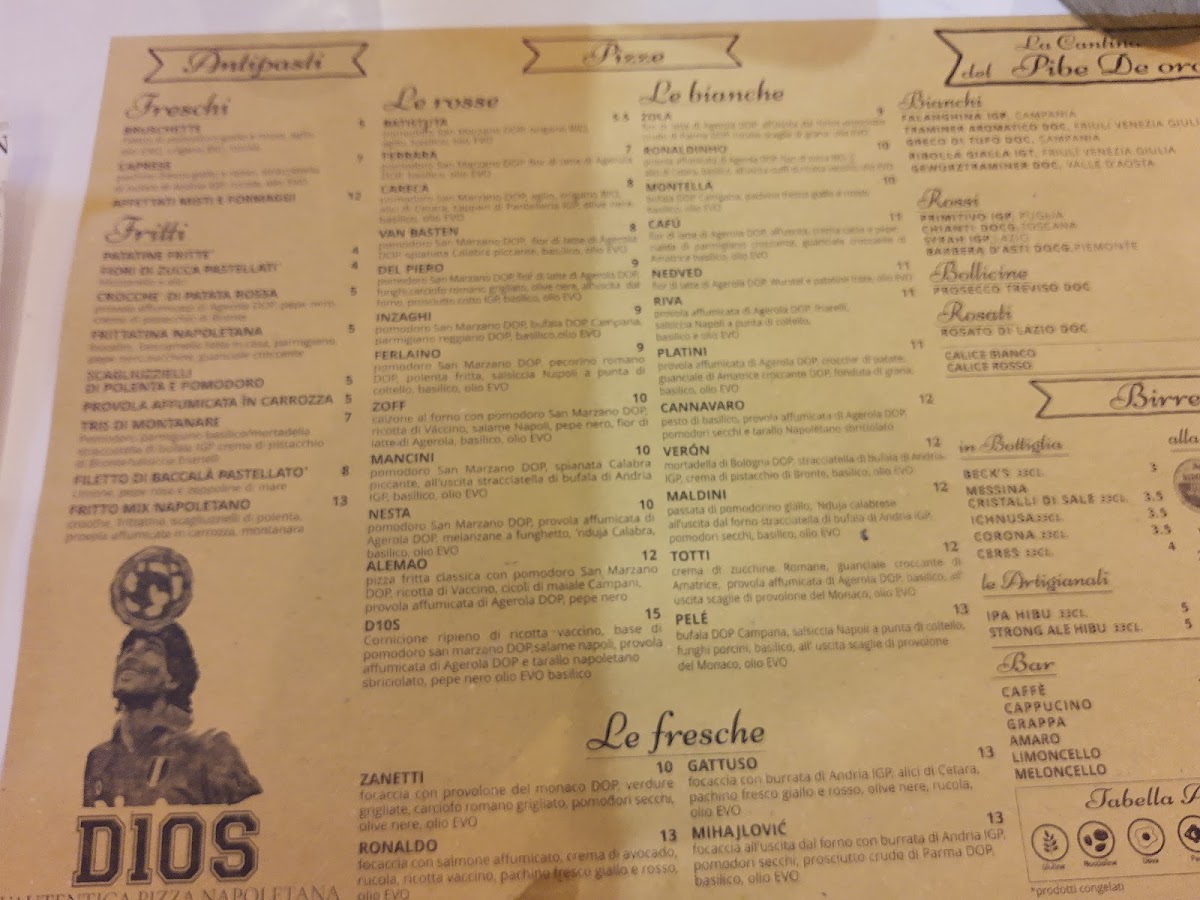Menu Dios La Vera Pizza Napoletana A Roma-10