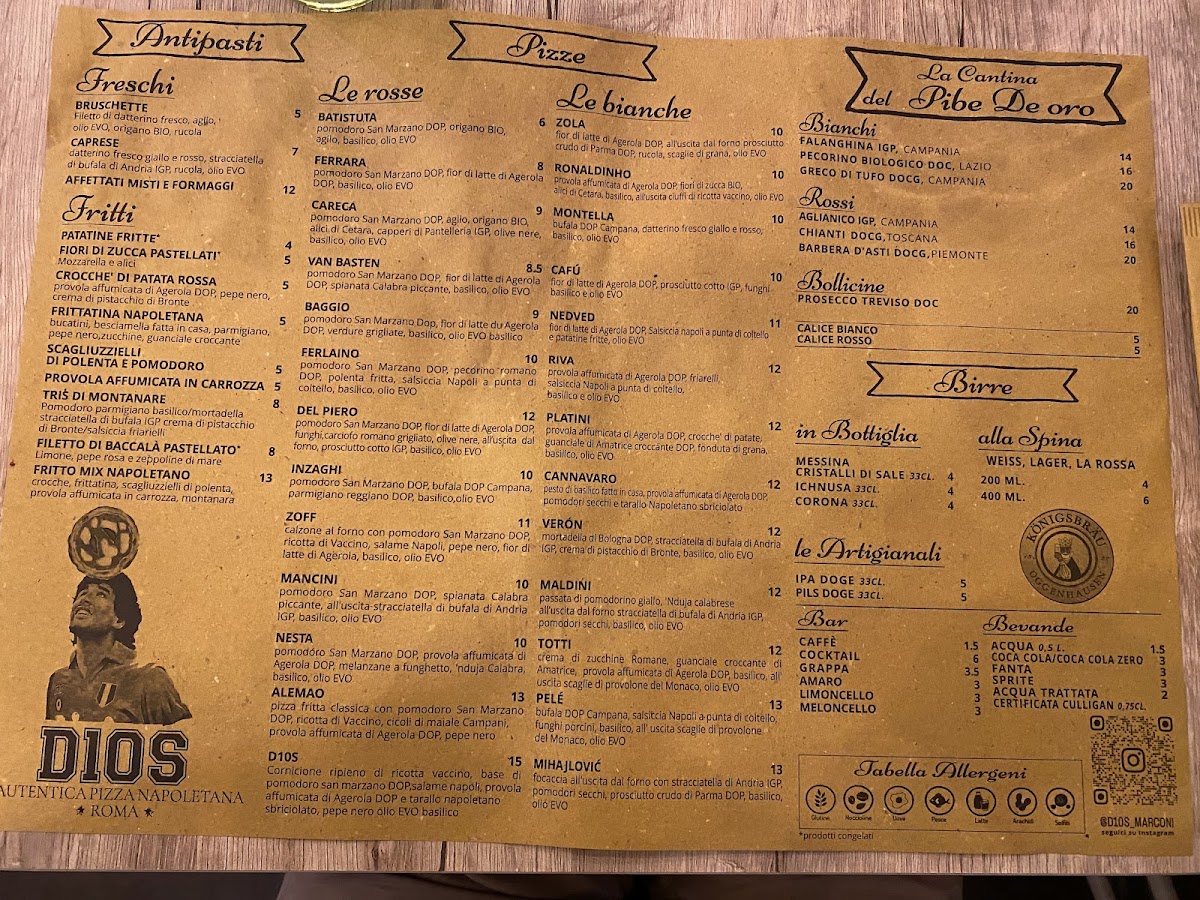 Menu Dios La Vera Pizza Napoletana A Roma-3