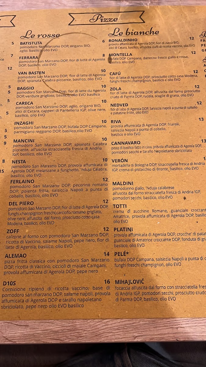 Menu Dios La Vera Pizza Napoletana A Roma-4