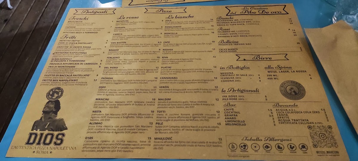 Menu Dios La Vera Pizza Napoletana A Roma-7