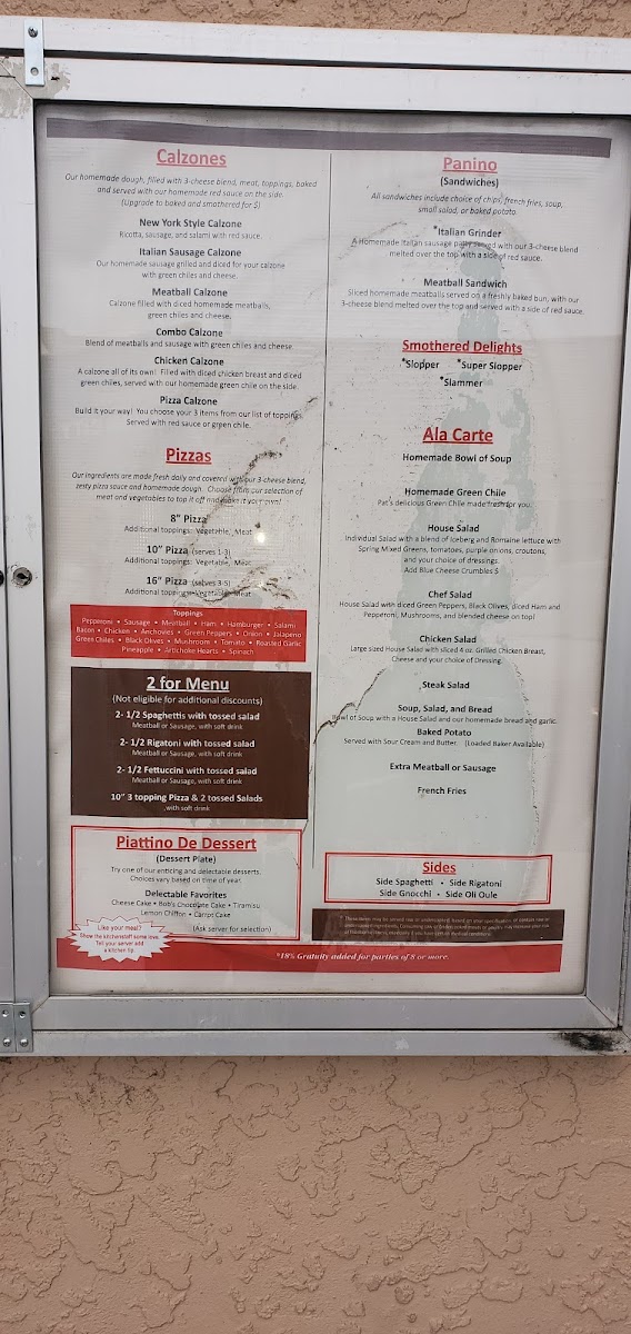 Menu Dirito’S Italian Restaurant-1