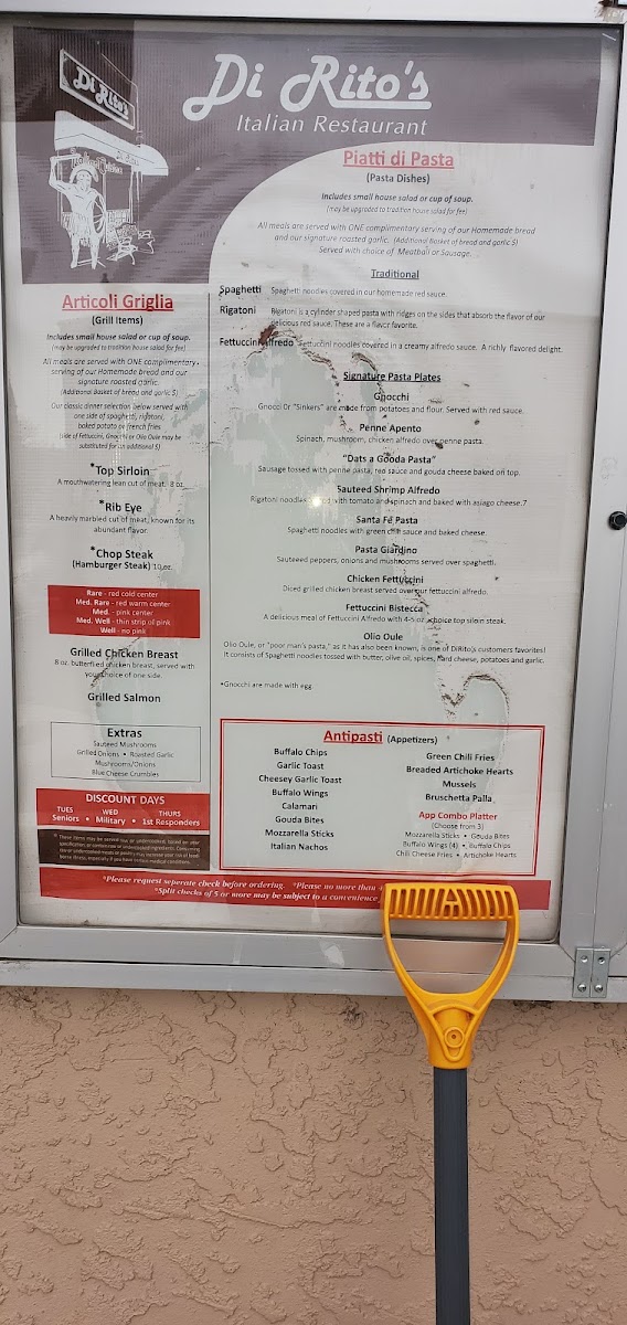 Menu Dirito’S Italian Restaurant-2