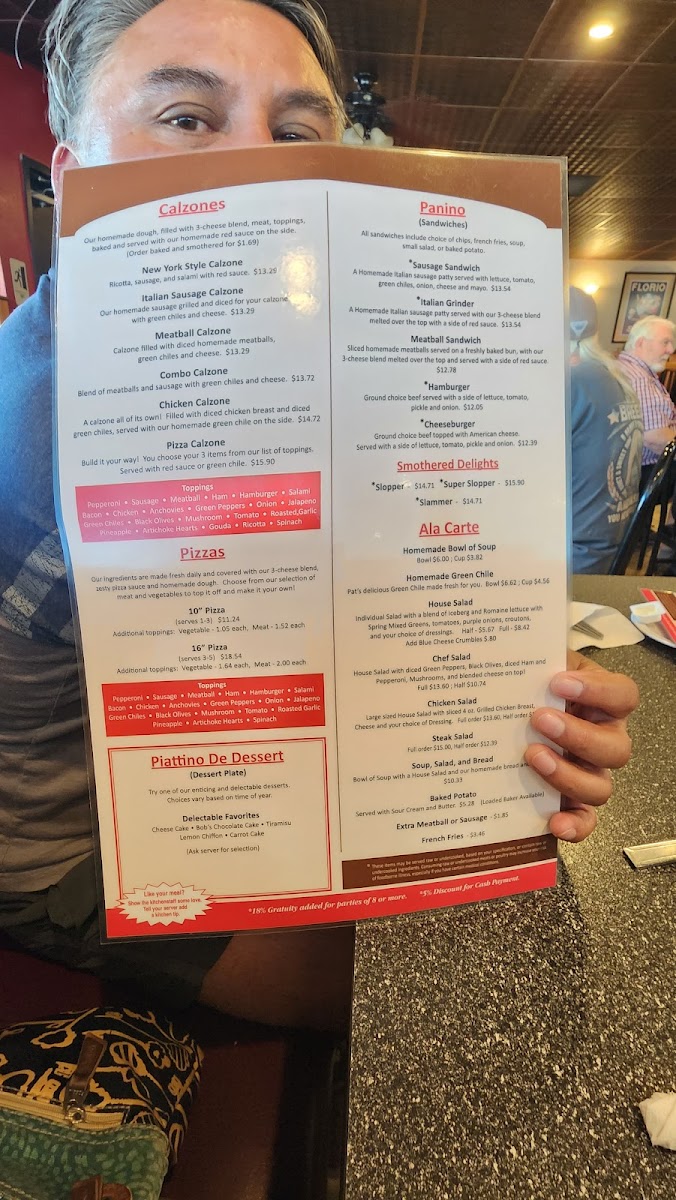 Menu Dirito’S Italian Restaurant-7