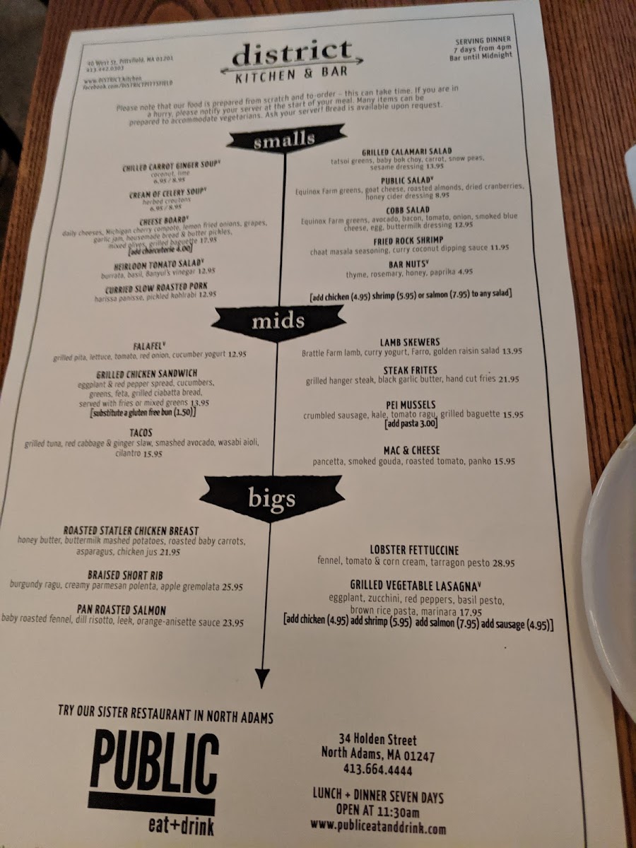 Menu District Kitchen & Bar-10