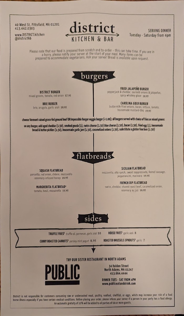 Menu District Kitchen & Bar-2