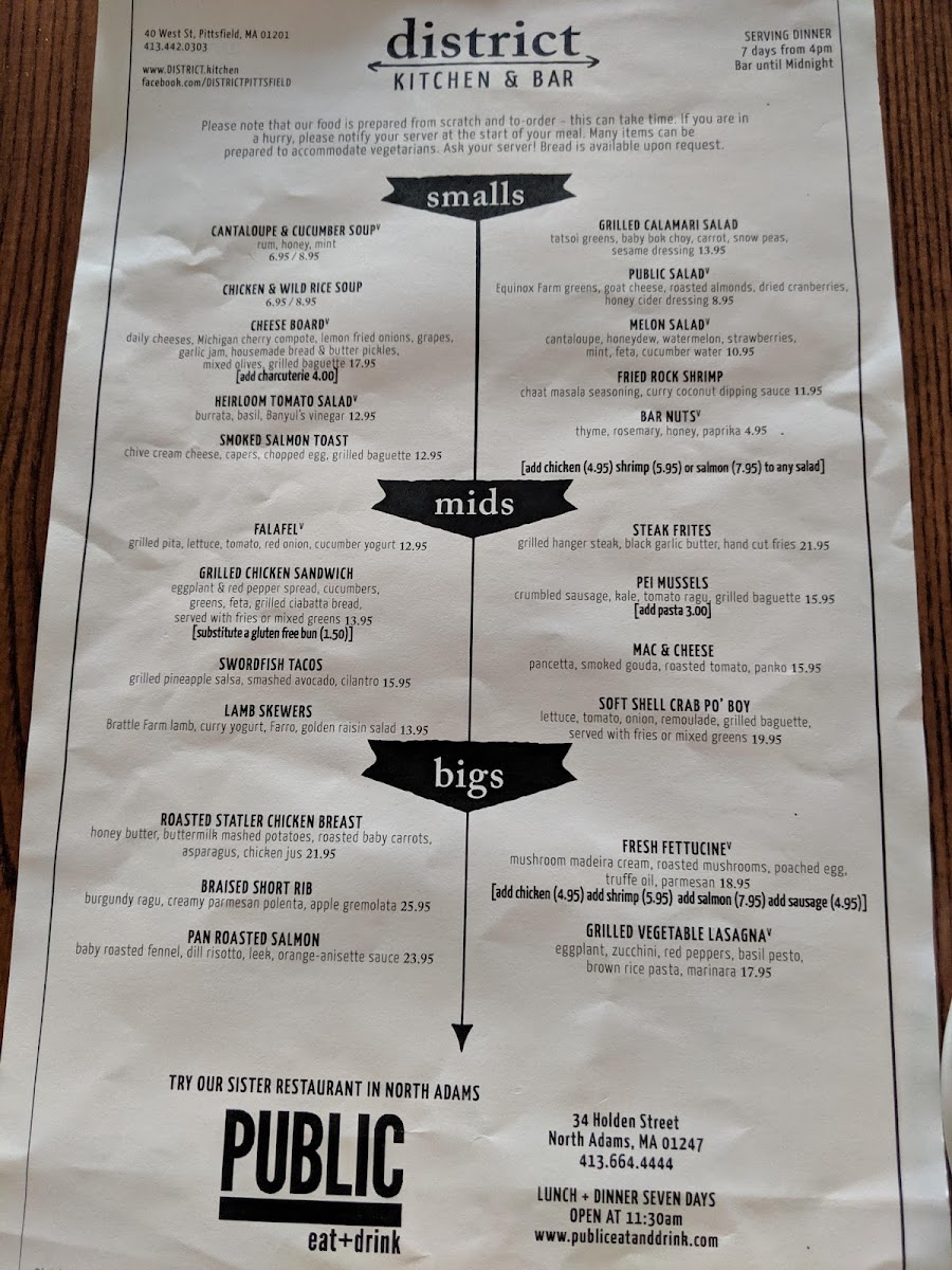 Menu District Kitchen & Bar-9