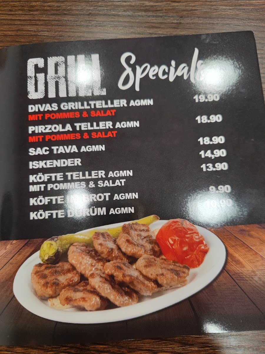 Menu Diva‘S Grill-9