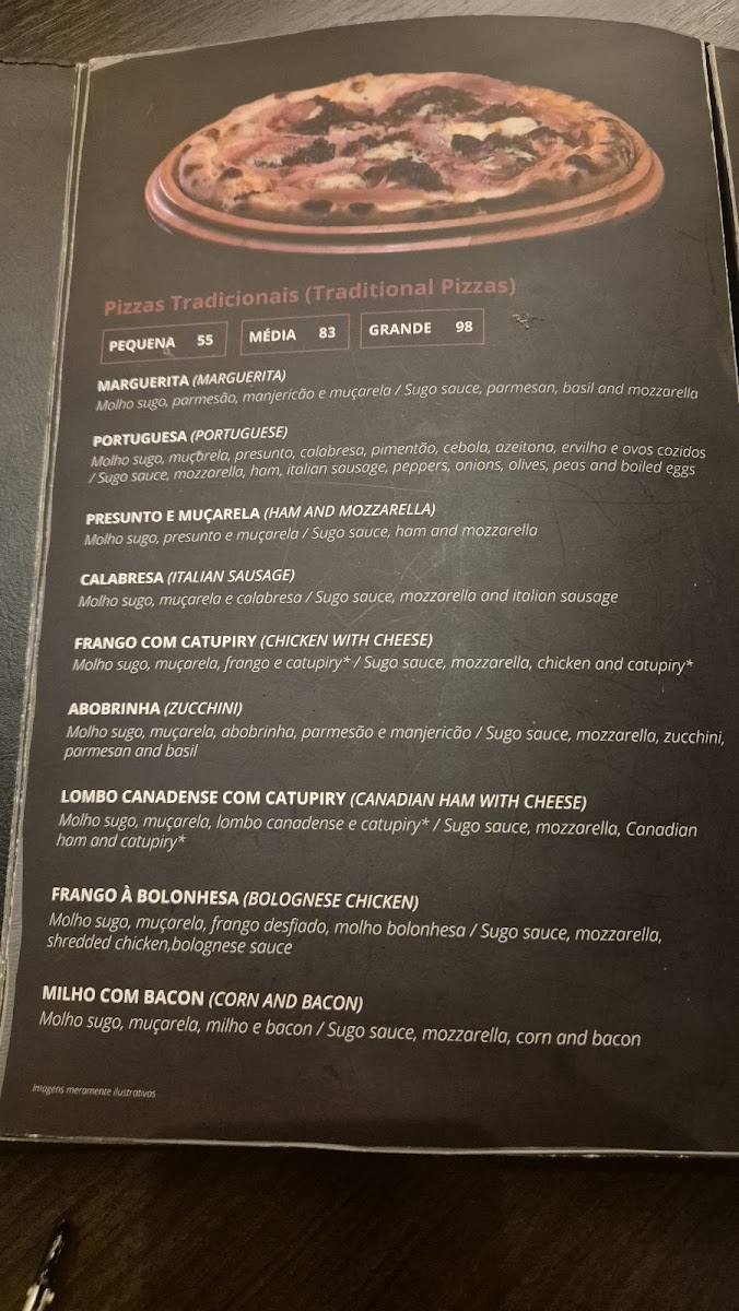 Menu Divina Pizza Lagoa Santa - Mg-2