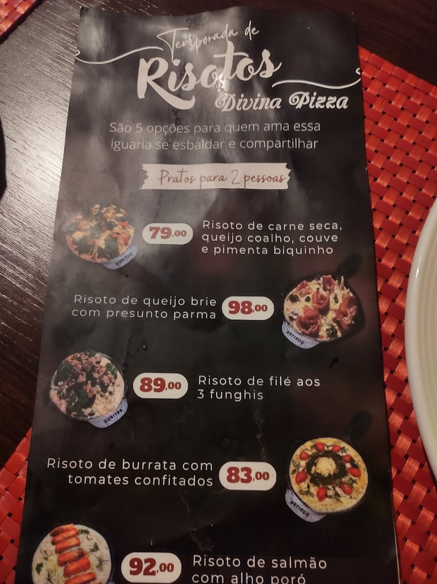Menu Divina Pizza Lagoa Santa - Mg-8