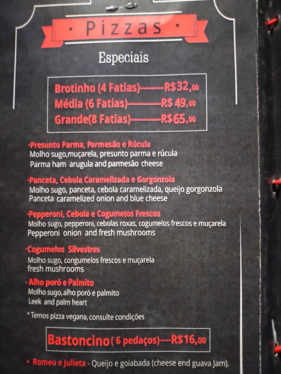 Menu Divina Pizza Lagoa Santa - Mg-9