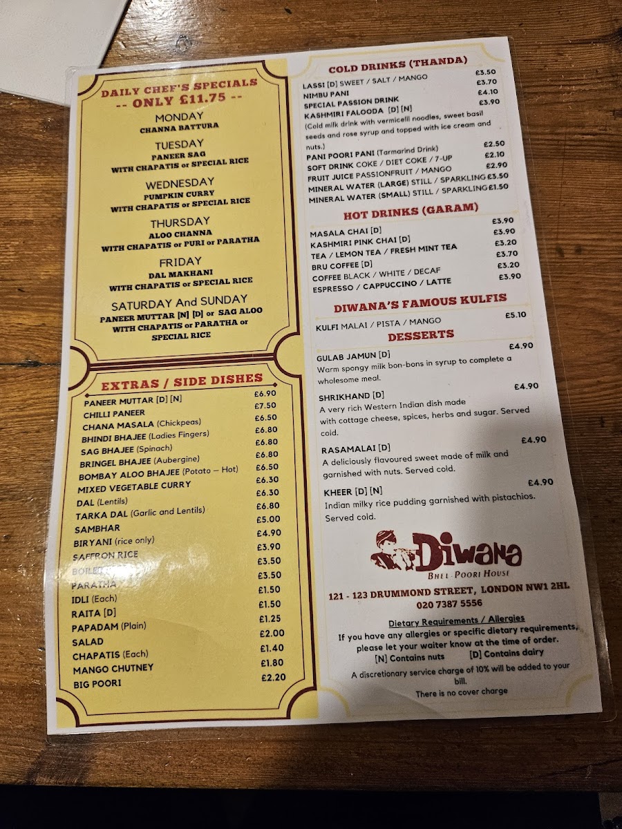 Menu Diwana Bhel Poori House-7