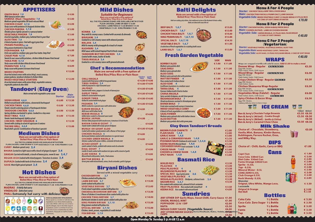 Menu Dj Pizza & Indian Curries-2