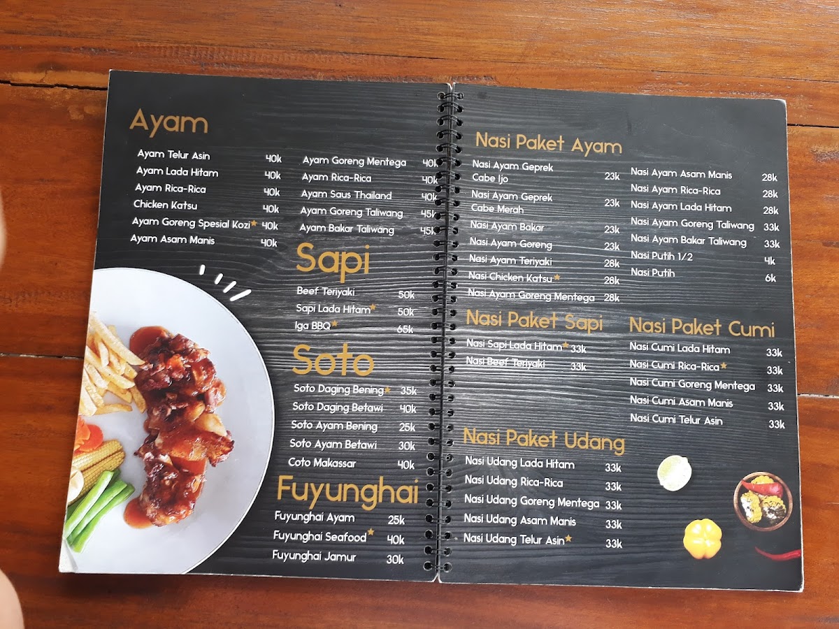 Menu Dkoźì Ka-Fee-10