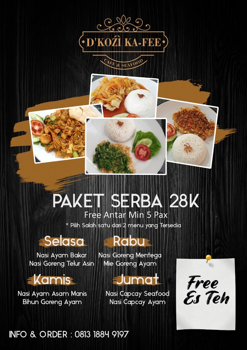 Menu Dkoźì Ka-Fee-3