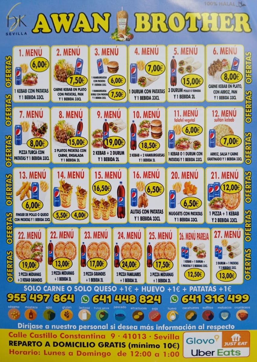 Menu Dks Awan Brother Kebab Pizzeria Bami-2