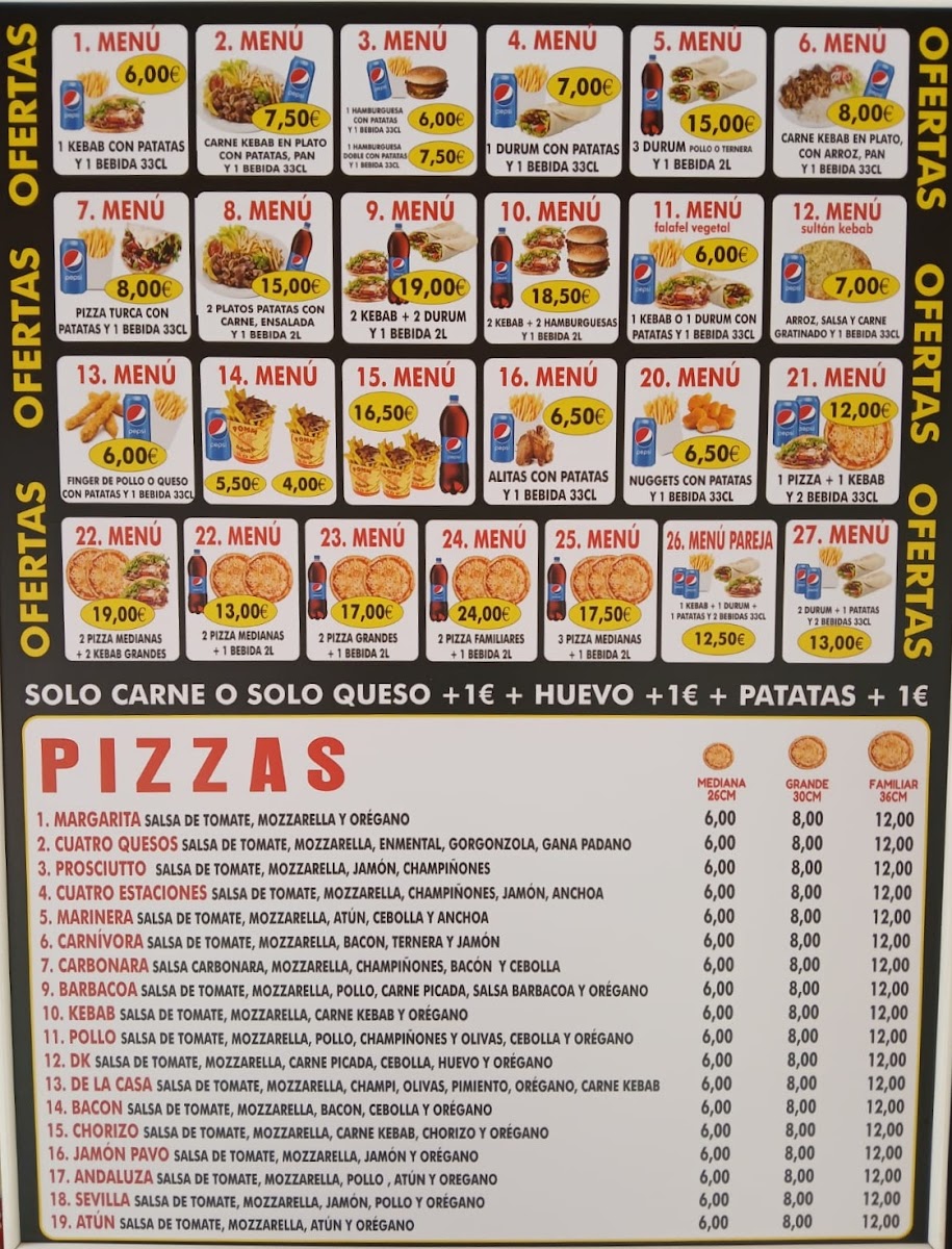 Menu Dks Awan Brother Kebab Pizzeria Bami-3