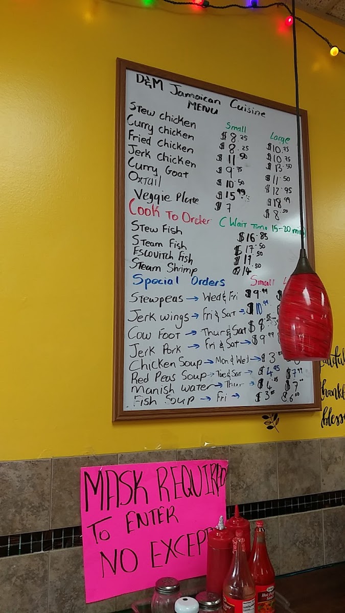Menu D&m Jamaican Cuisine-10
