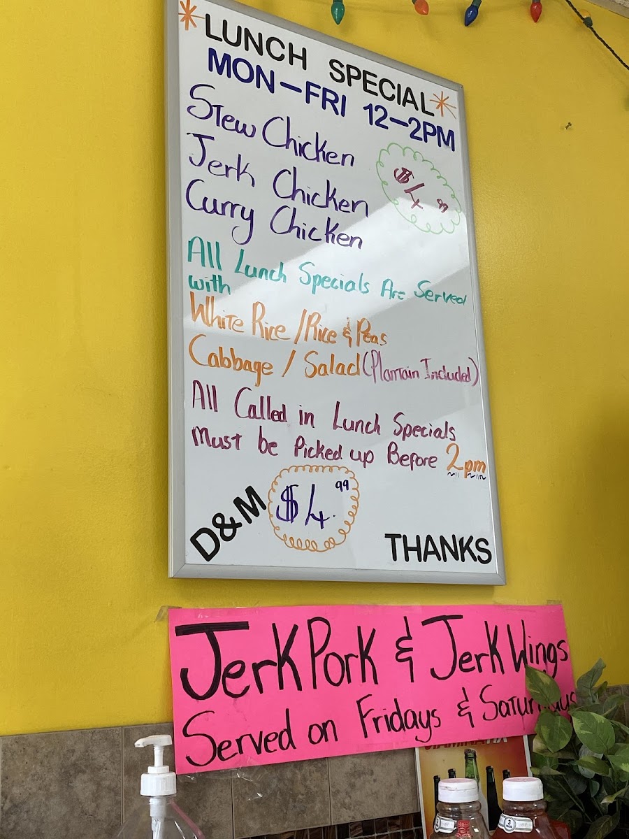 Menu D&m Jamaican Cuisine-9