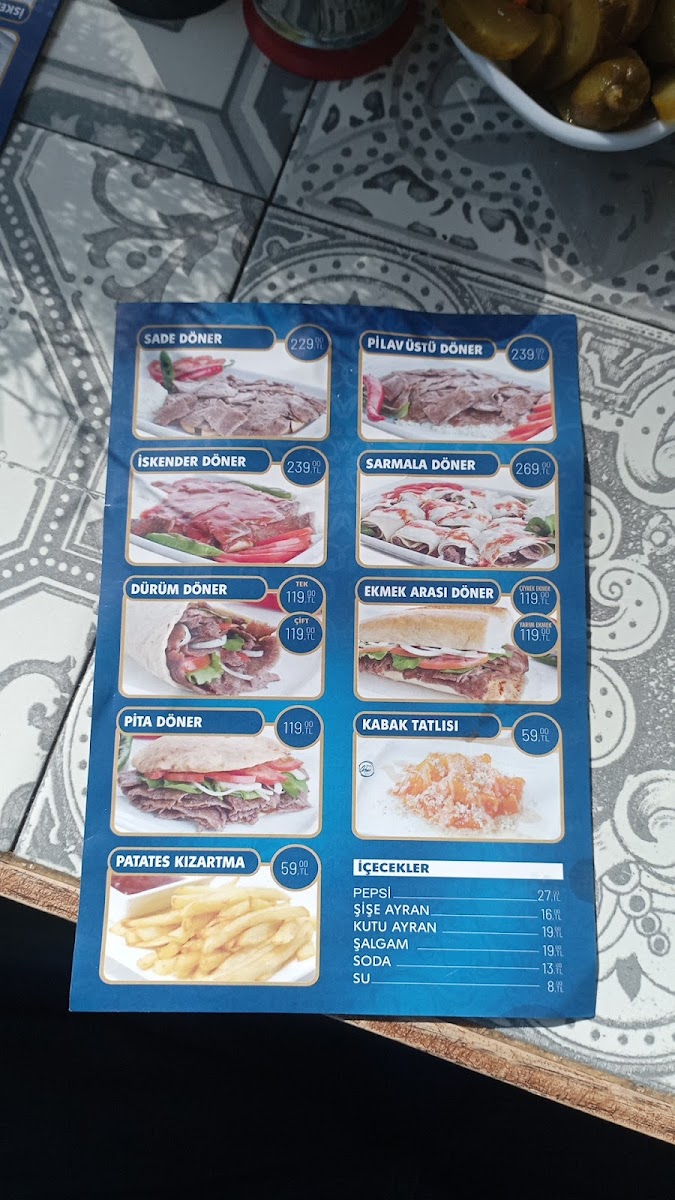Menu Dönerci Orhan-2