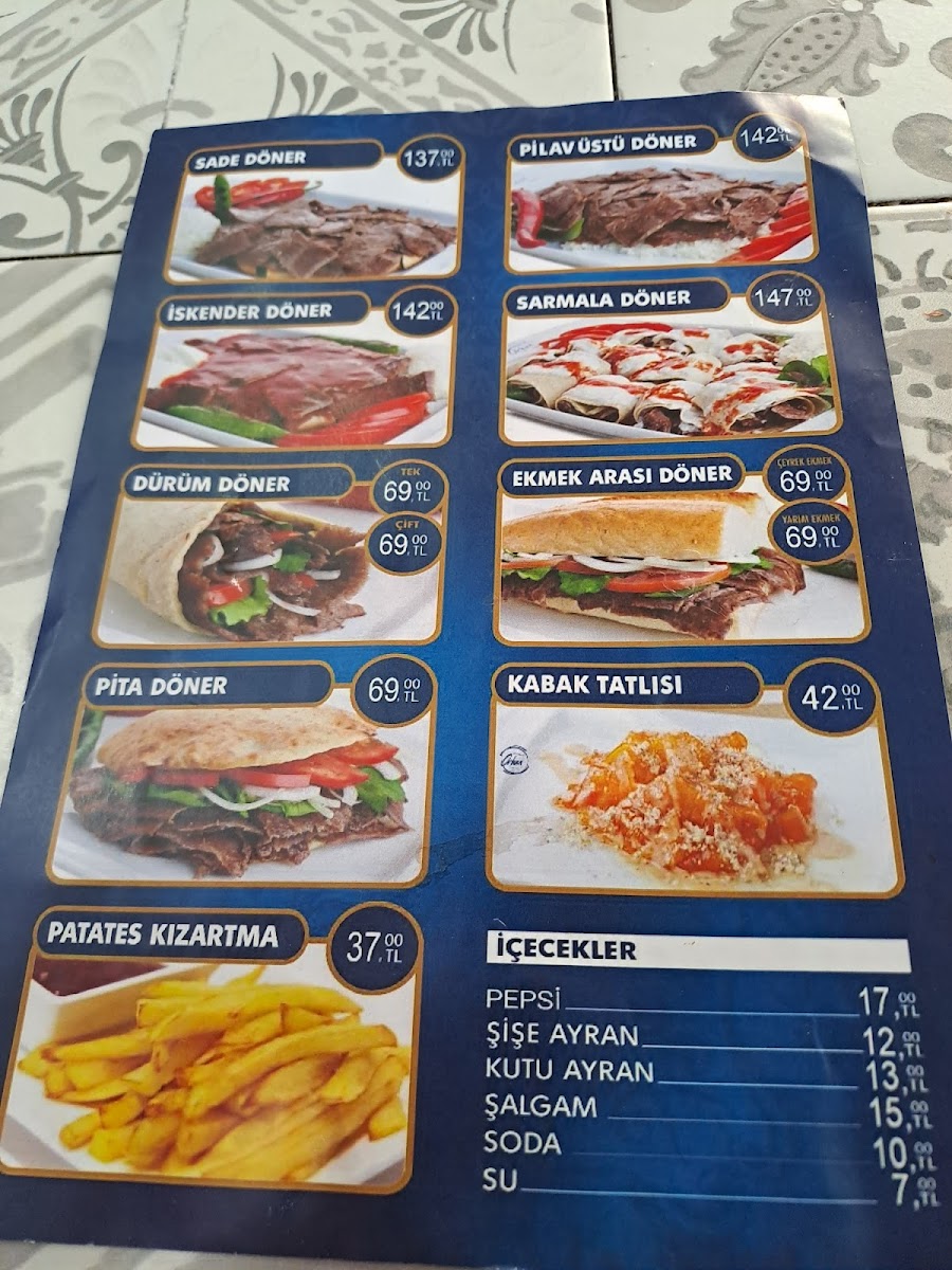 Menu Dönerci Orhan-3