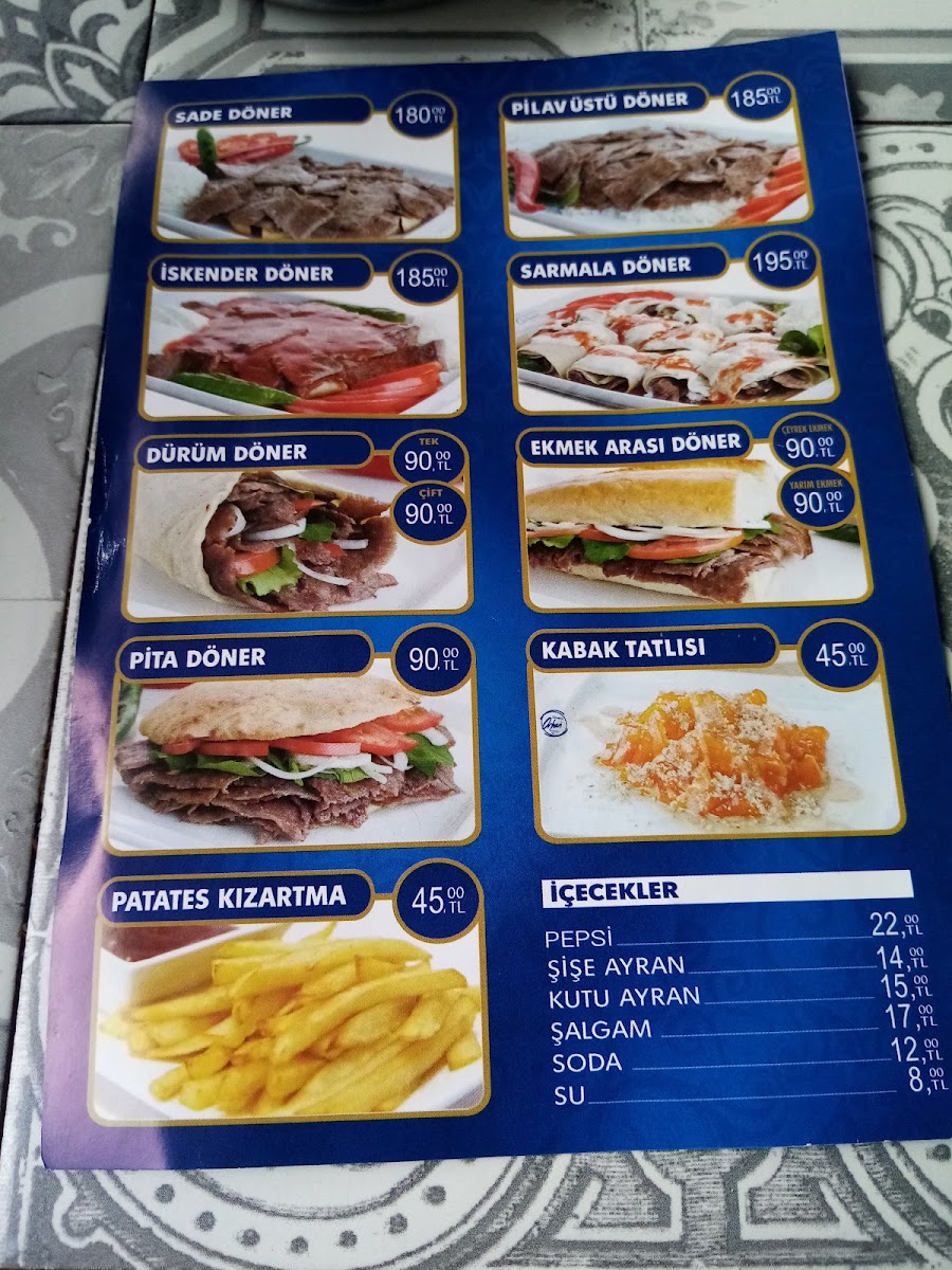 Menu Dönerci Orhan-4