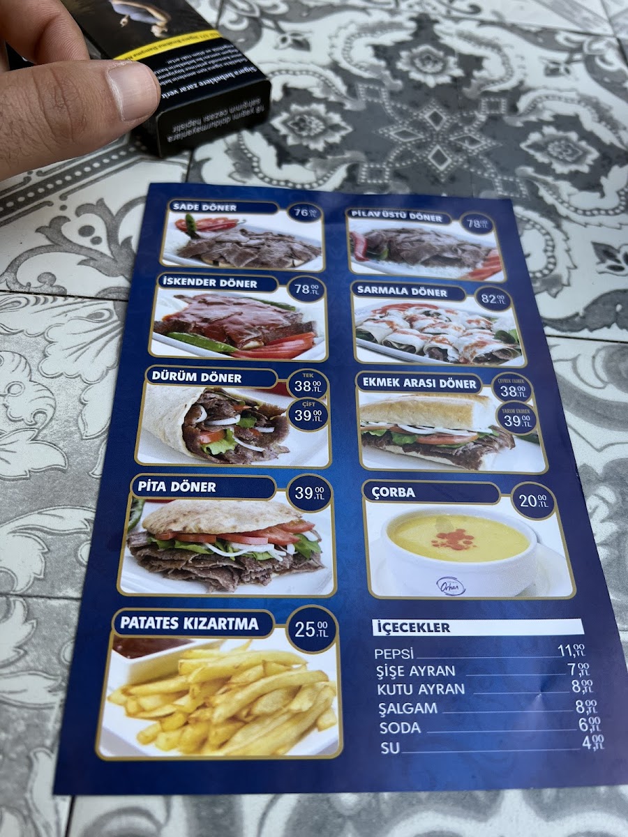 Menu Dönerci Orhan-6