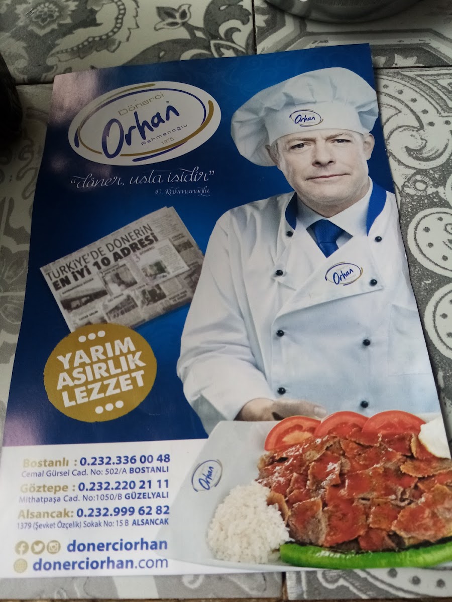 Menu Dönerci Orhan-9