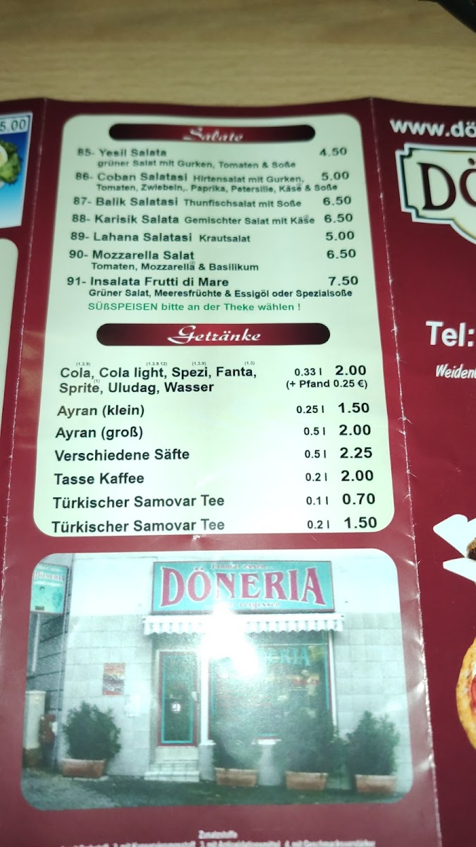 Menu Döneria-2